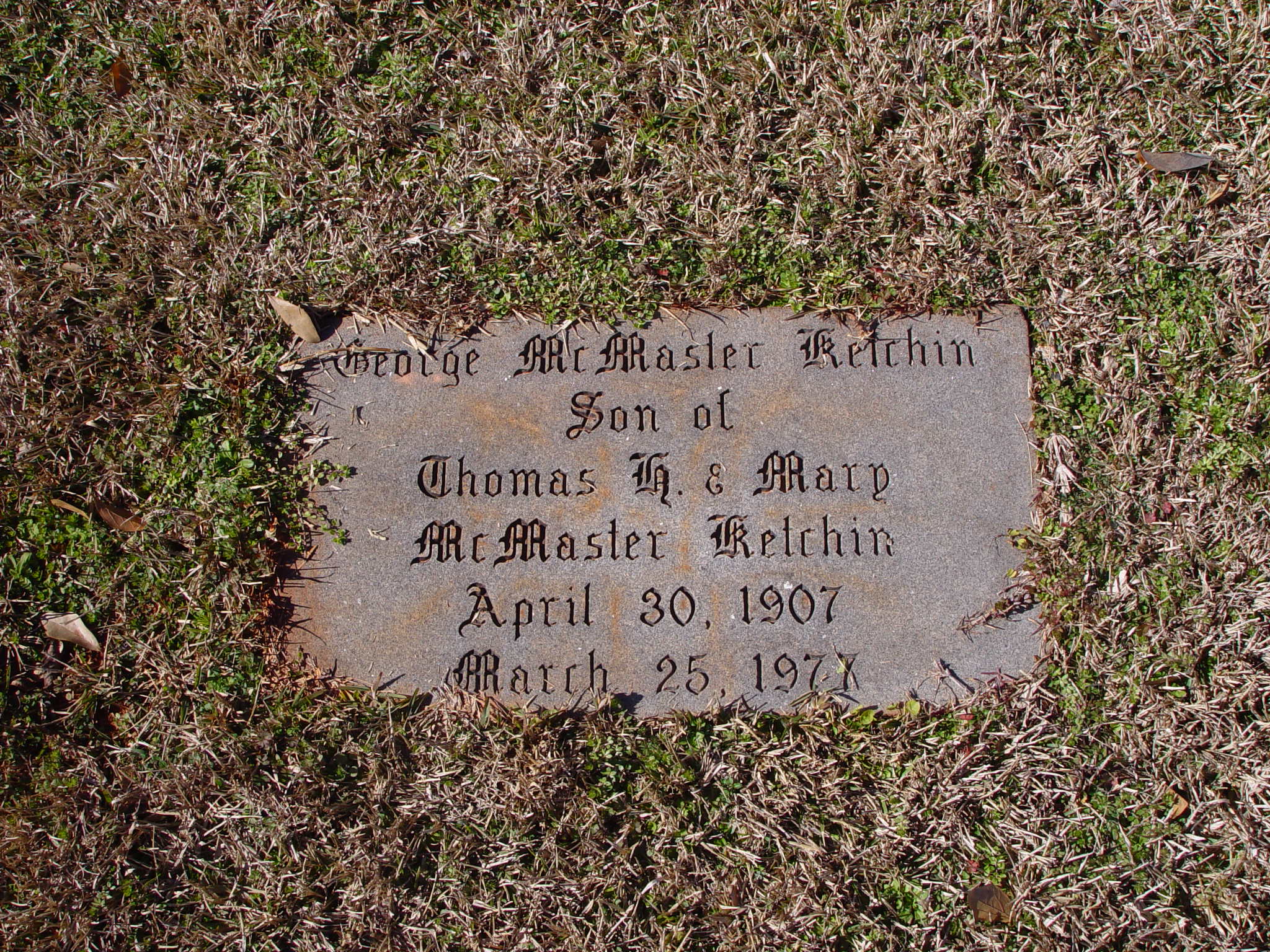 FCGS Ketchin Cemeteries